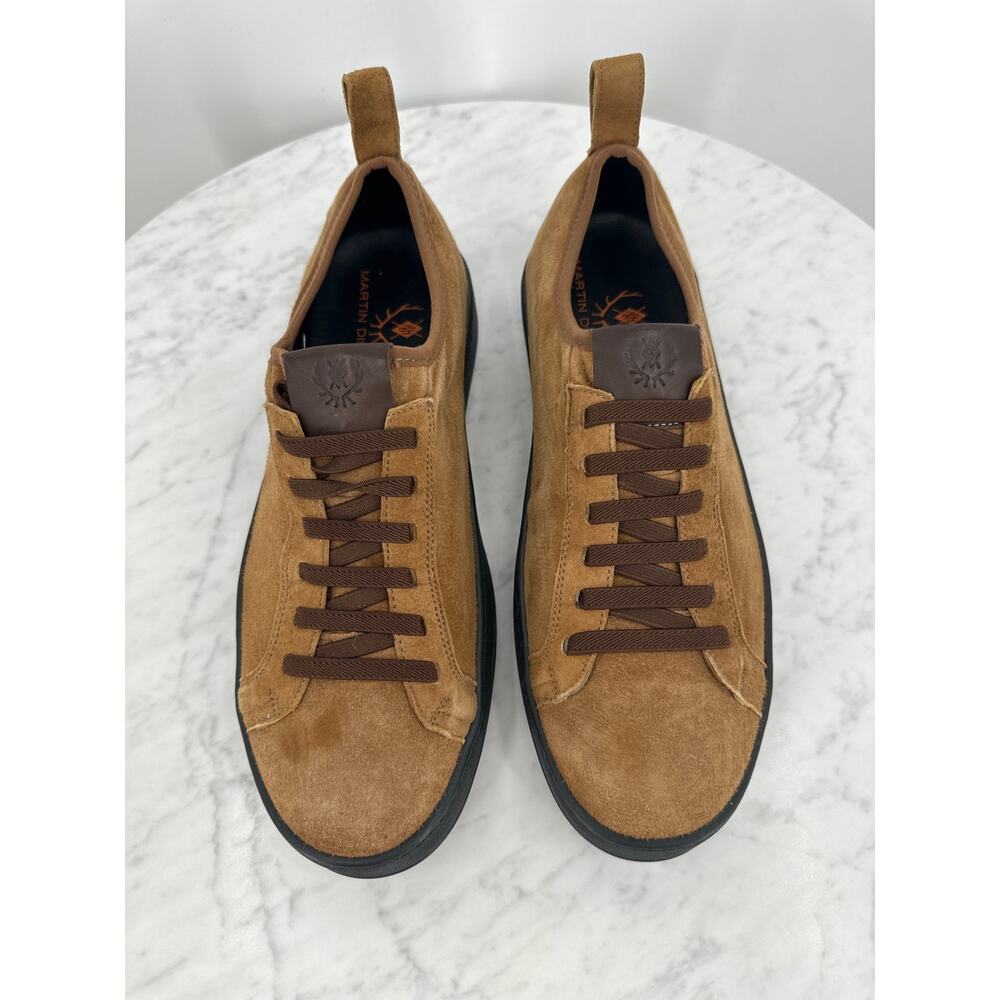 NEW Martin Dingmen Signature Sheep Skin Tobacco Brown Sneakers Men’s 8.5 - Picture 2 of 8